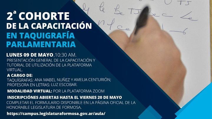 2da cohorte de la Capacitación en Taquigrafía Parlamentaria